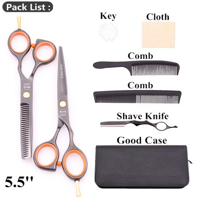 Foarfece profesionale 5,5" AQIABI Japonia Foarfece de tuns din inox Foarfece de subțiere Foarfece pentru frizerie A1014