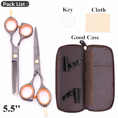 Foarfece profesionale 5,5" AQIABI Japonia Foarfece de tuns din inox Foarfece de subțiere Foarfece pentru frizerie A1014