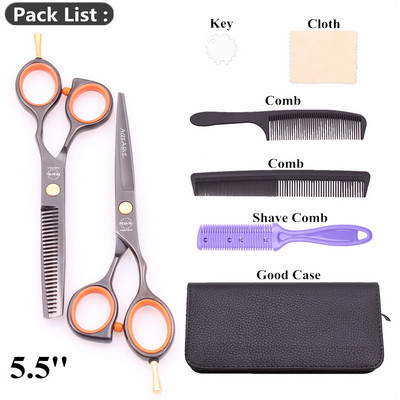 Foarfece profesionale 5,5" AQIABI Japonia Foarfece de tuns din inox Foarfece de subțiere Foarfece pentru frizerie A1014