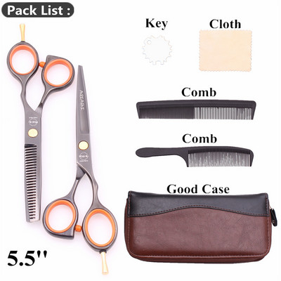 Foarfece profesionale 5,5" AQIABI Japonia Foarfece de tuns din inox Foarfece de subțiere Foarfece pentru frizerie A1014