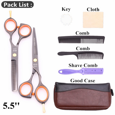 Foarfece profesionale 5,5" AQIABI Japonia Foarfece de tuns din inox Foarfece de subțiere Foarfece pentru frizerie A1014