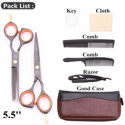 Foarfece profesionale 5,5" AQIABI Japonia Foarfece de tuns din inox Foarfece de subțiere Foarfece pentru frizerie A1014