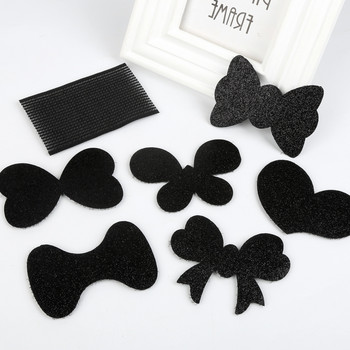 20PCS Жени Момичета Flower Bangs Magic Paste Posts Bow Heart Hair Sticker Clip Tape Fringe Hair Bang Patch Аксесоар за оформяне на коса