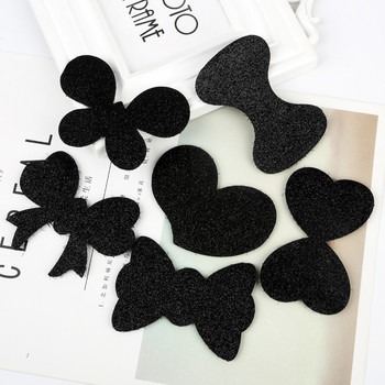 20PCS Жени Момичета Flower Bangs Magic Paste Posts Bow Heart Hair Sticker Clip Tape Fringe Hair Bang Patch Аксесоар за оформяне на коса