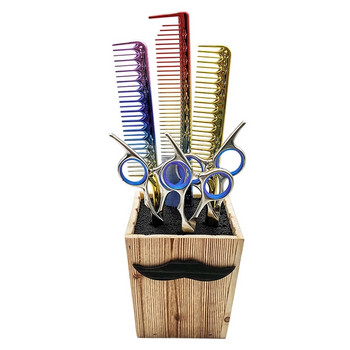 Barber New Style Beard Hair Salon Scissors Socket Αντιολισθητικό κουτί αποθήκευσης Χτένι Ψαλίδι Εισαγωγή στηρίγματα ραφιών