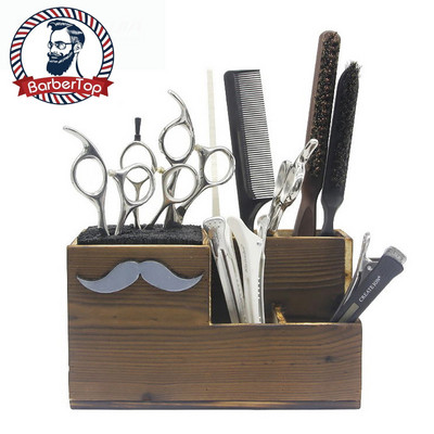 Barber New Style Beard Hair Salon Scissors Socket Non-slip Storage Box Comb Scissors Inserting Rack Holder