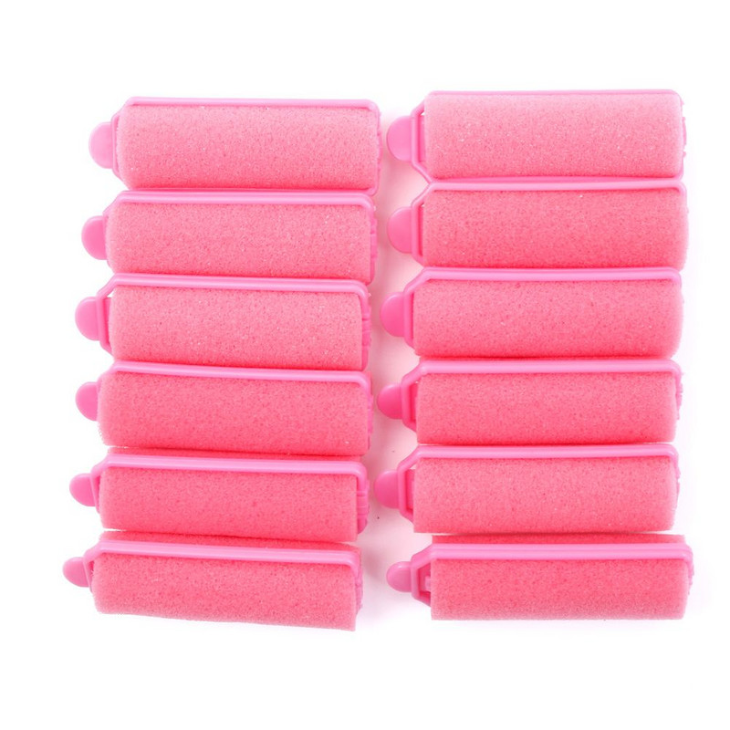 12PCS /Set Magic Curler. Mekani spužvasti valjak Žene mogu spavati preko noći Kovrče bez topline ne škode Alati za oblikovanje kose