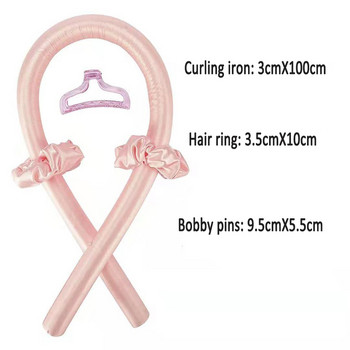 Lazy Hair Curler Hair Rollers Heatless Curling Rod Headband Curls Silk Ribbon Sleeping Soft Wave Formers No Heat Curls Ribbon