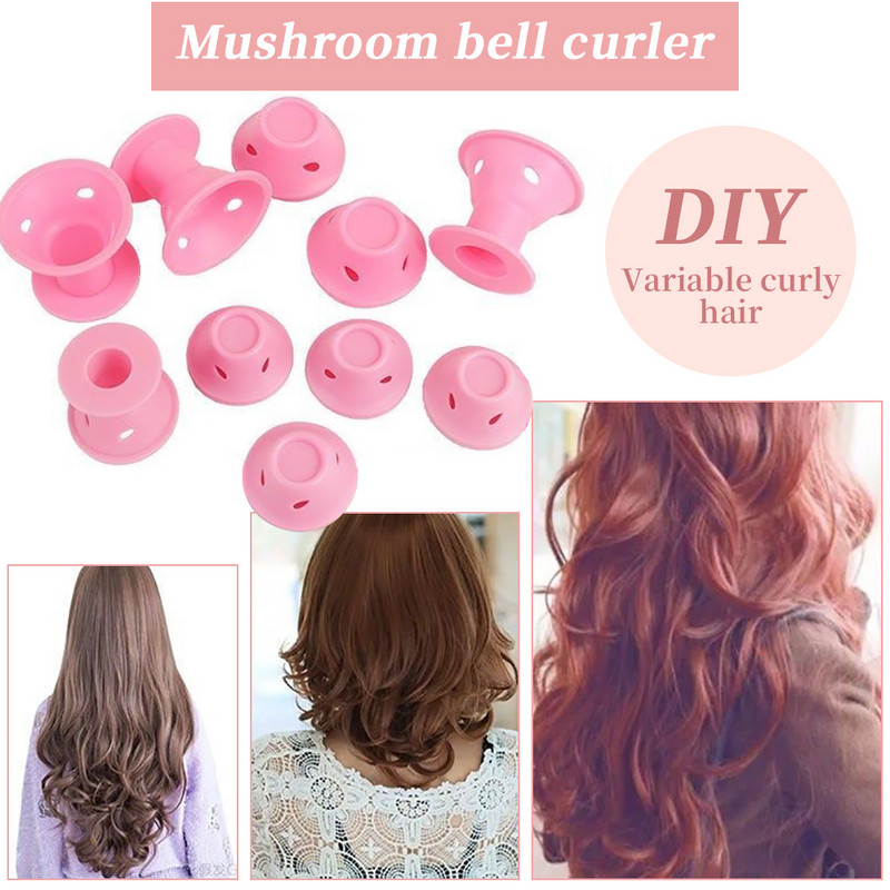 10/20/komplekts Mīkstas gumijas silikona bezkarsējams matu lokotājs Twist matu ruļļi Spraudītes bez karstuma matu lokošanās veidošanas DIY instrumenti meitenēm