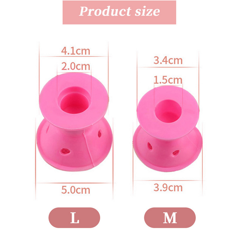 10/20/komplekts Mīkstas gumijas silikona bezkarsējams matu lokotājs Twist matu ruļļi Spraudītes bez karstuma matu lokošanās veidošanas DIY instrumenti meitenēm