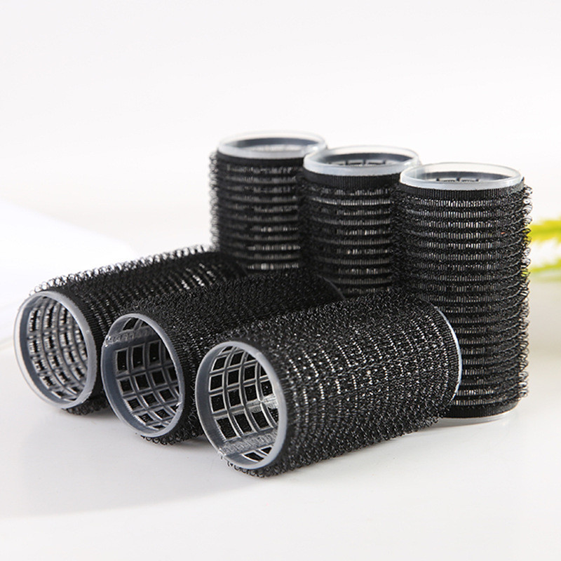 Više veličina Crni samoprihvatljivi uvijači za kosu Profesionalni salon Frizerski uvijači Dizajn kose Ljepljivi stil za DIY oblikovanje kose