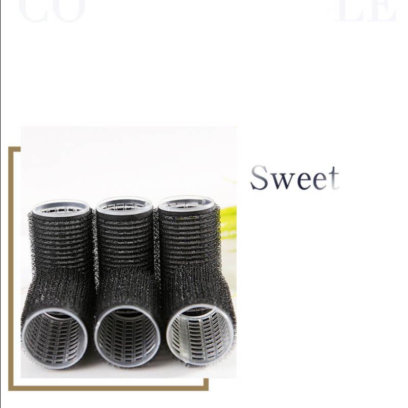 Više veličina Crni samoprihvatljivi uvijači za kosu Profesionalni salon Frizerski uvijači Dizajn kose Ljepljivi stil za DIY oblikovanje kose