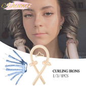 DIY Heatless kērlinga stieņa galvas saite Lazy Curler zīda kērlinga lente mati Padariet matus cirtainus miega mīksta galvas saite Matu ruļļi