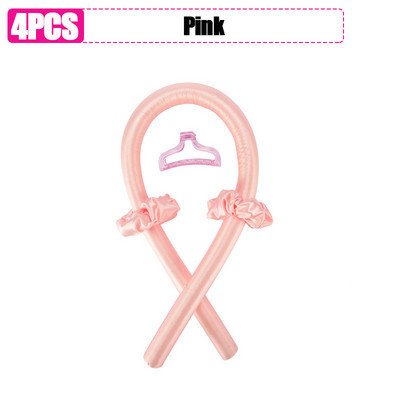 DIY Heatless kērlinga stieņa galvas saite Lazy Curler zīda kērlinga lente mati Padariet matus cirtainus miega mīksta galvas saite Matu ruļļi