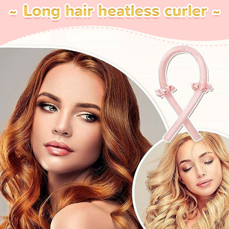 DIY Heatless kērlinga stieņa galvas saite Lazy Curler zīda kērlinga lente mati Padariet matus cirtainus miega mīksta galvas saite Matu ruļļi