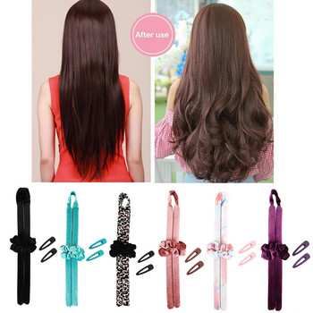 Αθερμές μπούκλες μαλλιών No Heat Curling Rod Σφουγγάρι Headband Lazy Curler Velvet Soft Curler Long κοντά μαλλιά Προϊόντα styling