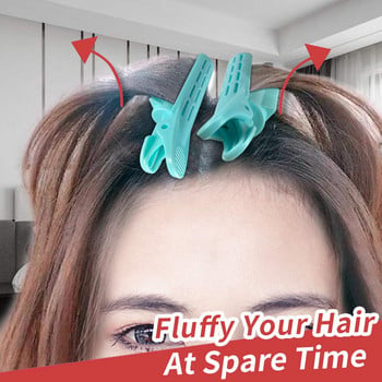 6-15Pcs Volumizing Hair Root Clip - Natural Fluffy Hair Curlers Rollers Clips - DIY Fluffy Clamps Rollers Hair Styling Tool