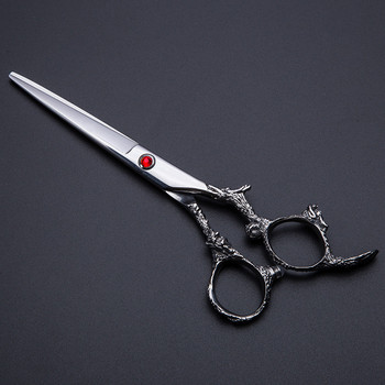 професионални 6 инча Japan 440C дракон ножици за коса комплект чанта ножици за подстригване бръснарски ножици за изтъняване фризьорски ножици