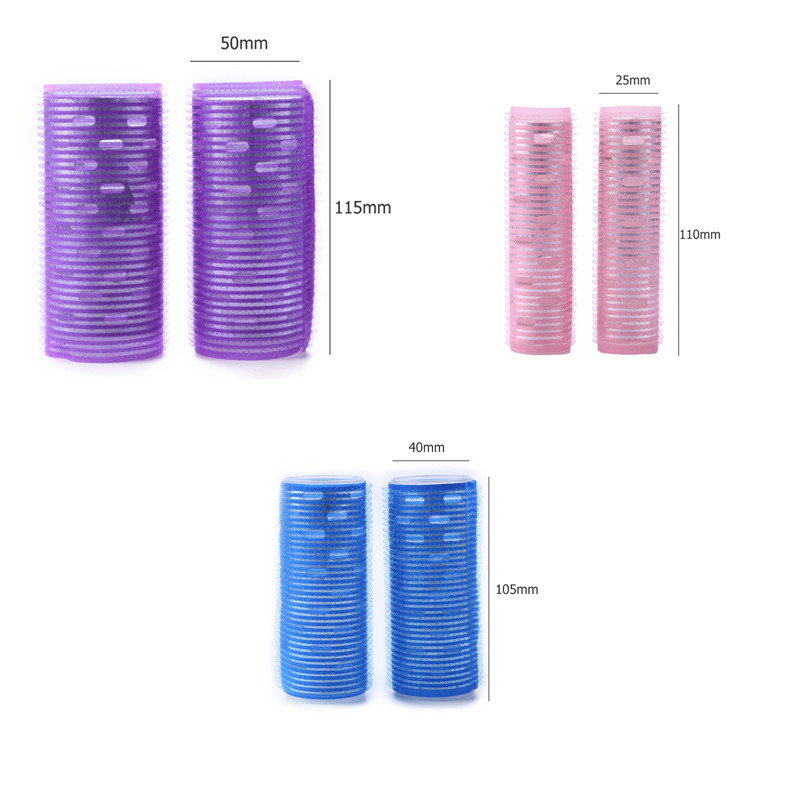 2 komada salonskih uvijača za kosu Uvijači Samoljepljivi prianjajući salonski uvijači DIY frizerski alati Plastični uvijači za kosu