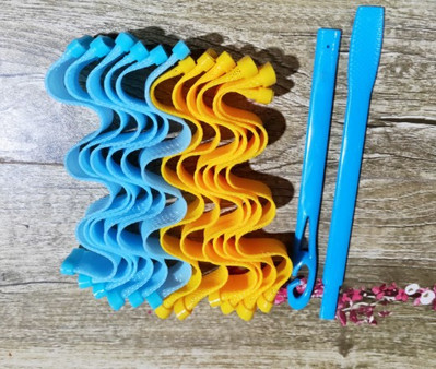 12GB Matu ruļļi 25 30 45 50 65CM DIY pārnēsājami frizūru rullīši Izturīgi skaistumkopšanas grims Kērlingi matu veidošanas rīki