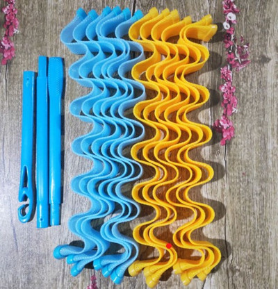 12GB Matu ruļļi 25 30 45 50 65CM DIY pārnēsājami frizūru rullīši Izturīgi skaistumkopšanas grims Kērlingi matu veidošanas rīki