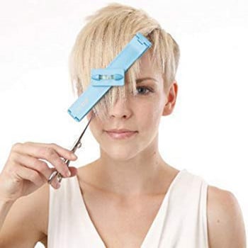 Нов професионален тример за коса Инструмент за рязане на ресни за слоеве Бретон Ножица за подстригване Над гребен Ръководство за домашно оформяне на косата Линийка за ниво