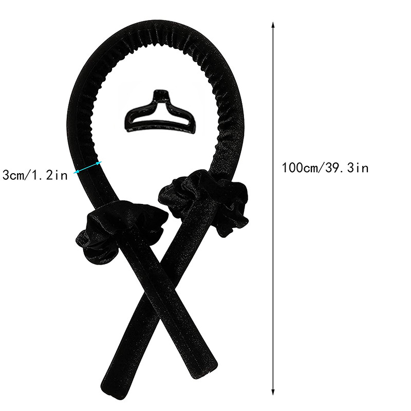 Nekarsējams kērlinga stieņa galvas saite samta cirtas lentes mati bez karstuma matu ruļļi Dabiski viļņi nakts miegs sievietēm komplekts meitenei