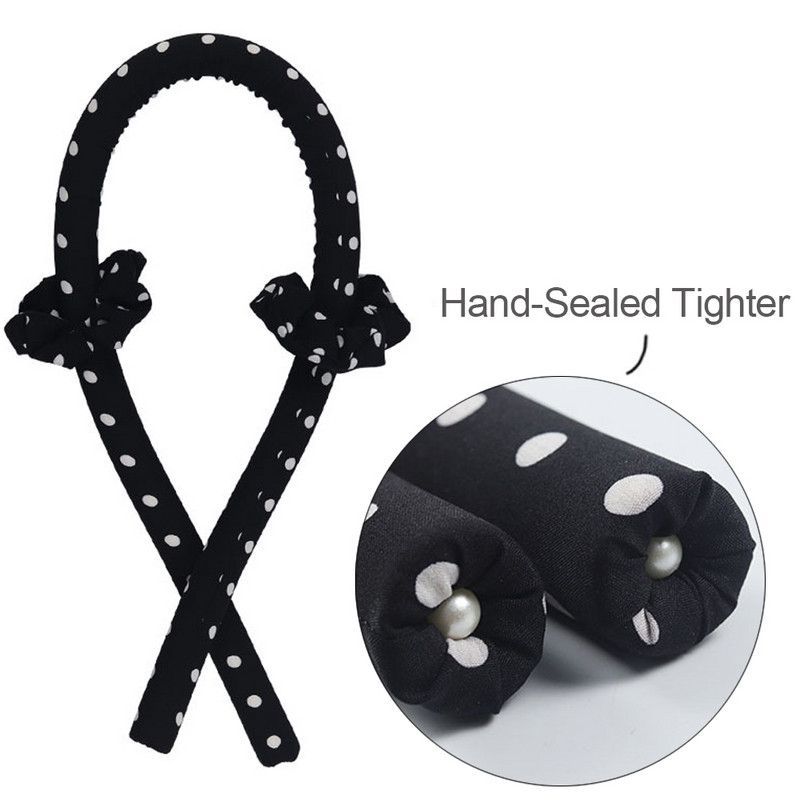 Nekarsējošs matu ruļļa stieņa galvas saite bez karstuma matu ruļļi lentes matu ruļļi gulēšanai, mīksta lokošanās vilnis sievietei DIY matu veidošanas rīks