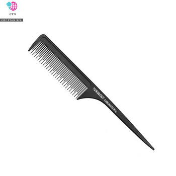 Черен фризьорски гребен с 12 стила Антистатични гребени за подстригване Разплитане на права коса Професионален фризьорски салон Инструмент за оформяне