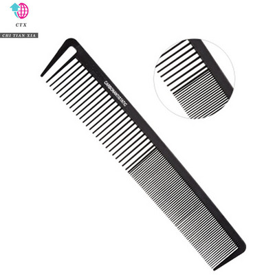 12 stilski crni frizerski češalj Antistatički češljevi za šišanje Ravne kose Profesionalni salon za brijanje Alat za oblikovanje