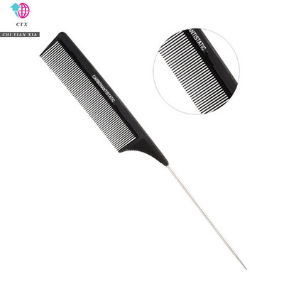 12 stilski crni frizerski češalj Antistatički češljevi za šišanje Ravne kose Profesionalni salon za brijanje Alat za oblikovanje