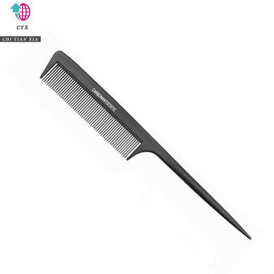 12 stilski crni frizerski češalj Antistatički češljevi za šišanje Ravne kose Profesionalni salon za brijanje Alat za oblikovanje