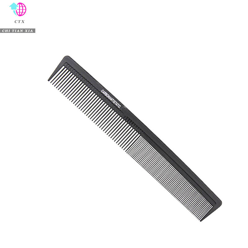 12 stilski crni frizerski češalj Antistatički češljevi za šišanje Ravne kose Profesionalni salon za brijanje Alat za oblikovanje