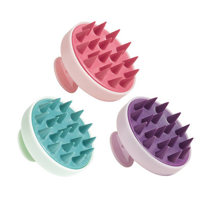 Șampon din silicon Masaj pentru scalp și păr Șampon Pieptene de masaj pentru baie Perie de masaj Îngrijirea sănătății Copii pentru adulți Baie moale de uz casnic