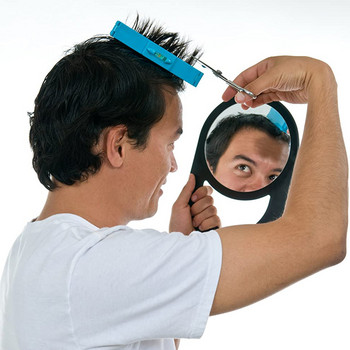 2Pcs Hairtail Bangs Ruler Професионален Направи си сам домашен тример Стилизираща скоба Фризьорска прическа Инструменти за подстригване Комплекти аксесоари