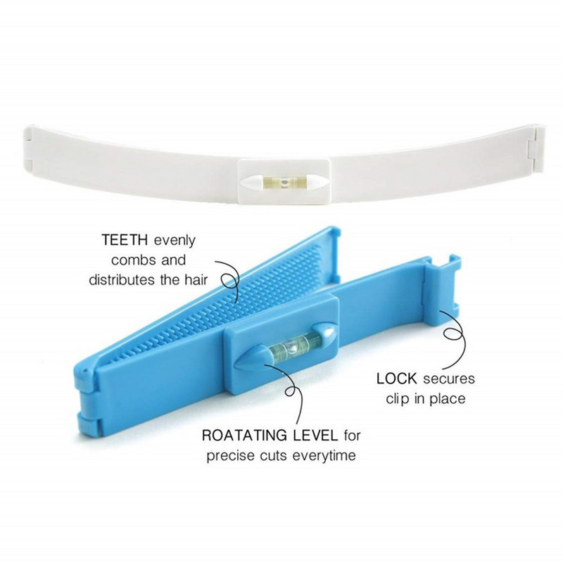 2 bucăți coadă de păr breton riglă profesională bricolaj tuns acasă clemă pentru coafură tunsoare păr instrumente de tuns accesorii truse