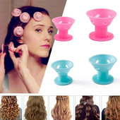 No Heat Soft Rubber Silicone Magic Hair Care Rollers Natural Big Wave Curls Rollers Curling Εργαλείο styling για γυναικεία μαλλιά ομορφιάς
