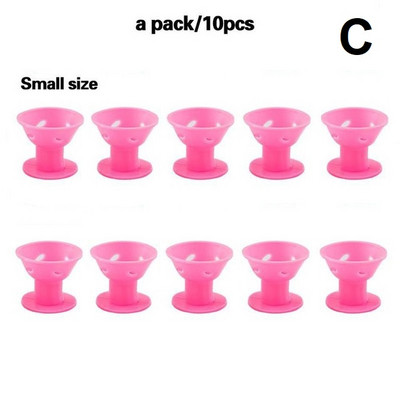 No Heat Soft Rubber Silicone Magic Hair Care Rollers Natural Big Wave Curls Rollers Curling Εργαλείο styling για γυναικεία μαλλιά ομορφιάς