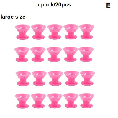 No Heat Soft Rubber Silicone Magic Hair Care Rollers Natural Big Wave Curls Rollers Curling Εργαλείο styling για γυναικεία μαλλιά ομορφιάς