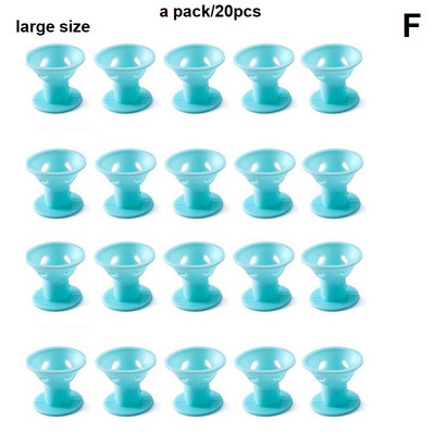 No Heat Soft Rubber Silicone Magic Hair Care Rollers Natural Big Wave Curls Rollers Curling Εργαλείο styling για γυναικεία μαλλιά ομορφιάς