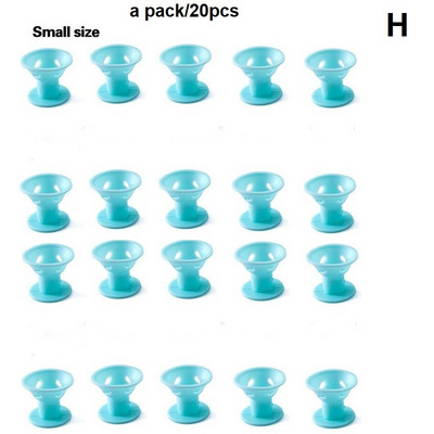 No Heat Soft Rubber Silicone Magic Hair Care Rollers Natural Big Wave Curls Rollers Curling Εργαλείο styling για γυναικεία μαλλιά ομορφιάς