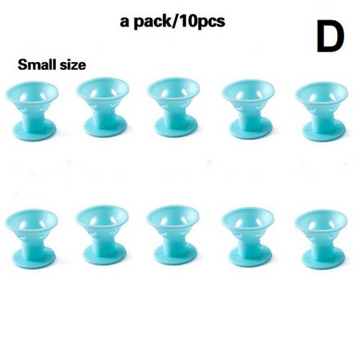 No Heat Soft Rubber Silicone Magic Hair Care Rollers Natural Big Wave Curls Rollers Curling Εργαλείο styling για γυναικεία μαλλιά ομορφιάς