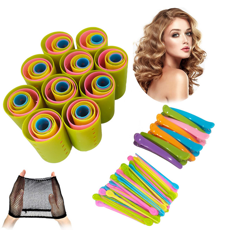 120 vienetų plaukų suktukų volelių rinkinys sujungiami voleliai 6 dydžių voleliai apima 60 kaiščių nuo mažo iki didelio garbanojimo formavimo įrankio