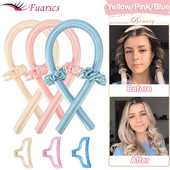 Nekarsējama kērlinga stieņa galvas saite Lazy Curler galvas saite cirtas zīda lente miega mīksta viļņu veidotāja modelēšana DIY matu veidošanas rīks