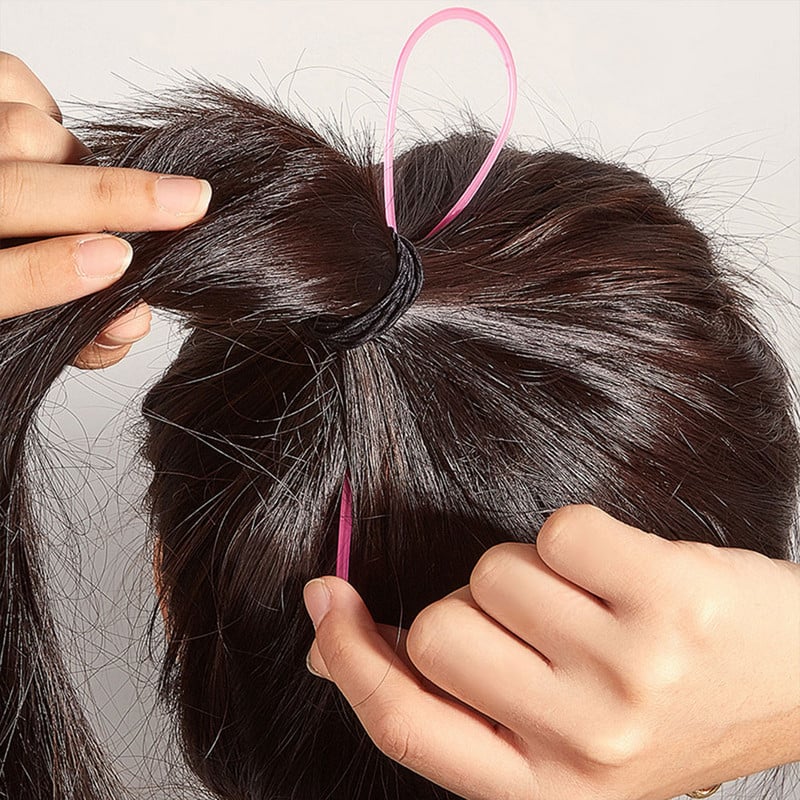 8/4db/készlet French Braid Tool Loop elasztikus hajpántok eltávolító vágó patkány farok fésű fém tűs farok fonó fésűk hajformázáshoz