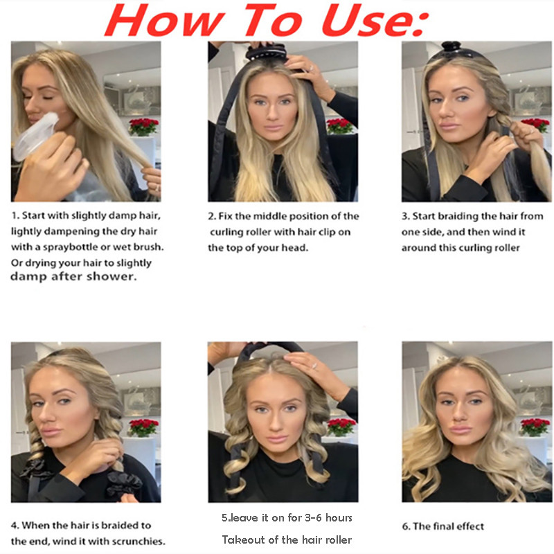 Uvijači za kosu bez zagrijavanja Noćni uvijači za kosu Traka za glavu Lazy Curler Svileni uvijač za kosu bez zagrijavanja Duga kratka kosa boucleur cheveux