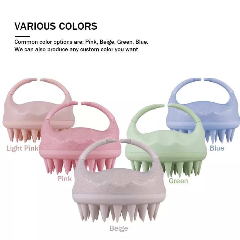 Búzaszalma szilikon hajkefe sampon kefe fejbőr masszírozó fésűs fejű testmasszázs súroló