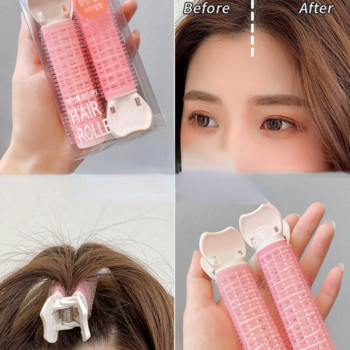 2 τεμάχια/παρτίδα Hair Root Fluffy Lazy Hair Clips Hair Top Bangs Styling Hair Rollers Hair Rollers Barrette Hair Root Clips για μπούκλες Εργαλεία