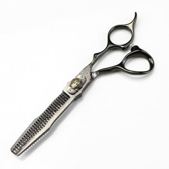 Професионална 6\'\' черна дамаска ножица тигрова ножица за подстригване изтъняване фризьорска ножица фризьорска ножица
