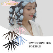 Ondulător de păr leneș Role de păr Tijă de ondulare fără căldură Caracatiță Bentita Bucle Panglică de mătase Dormit Formatori de valuri moale Bucle fără căldură